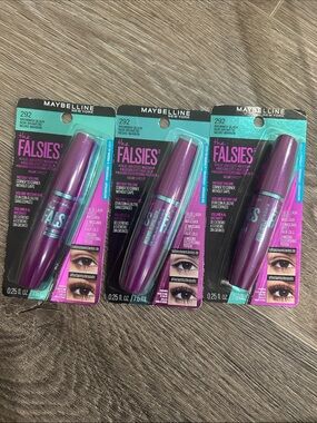 3X Maybelline The Falsies Waterproof Mascara # 292 Brownish Black